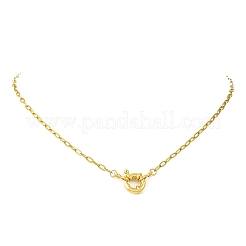 2.5 mm 304 Edelstahl Büroklammer Kette Halsketten&nbsp;NJEW-JN06449-01