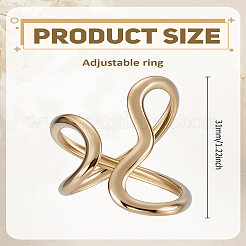 1 шт. манжетные кольца из нержавеющей стали 304&nbsp;RJEW-LP0002-29G