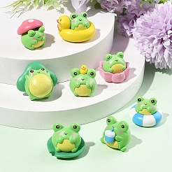 1 комплект украшений в виде смоляной лягушки AJEW-FS0001-24