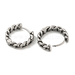 Creolen aus chirurgischem Edelstahl 316 für Damen und Herren&nbsp;EJEW-D096-15B-AS
