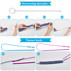 Поворотный станок для пластиковой и железной ткани и ручной вдеватель эластичной веревки DIY-NB0010-25