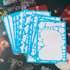 297 x statische Weihnachtsaufkleber aus PVC.&nbsp;DIY-TA0014-49B