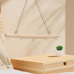 1шт. деревянная вешалка для веток с крючками AJEW-SP0002-32