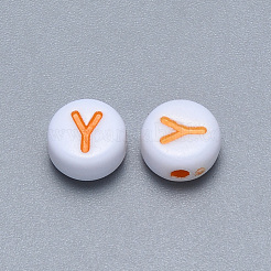 Ремесленные акриловые бусины с горизонтальными отверстиями&nbsp;SACR-S201-11Y