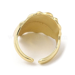 Латунные открытые кольца манжеты RJEW-Q778-08G