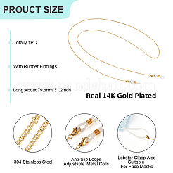 Цепочки для очков из нержавеющей стали 304&nbsp;HJEW-TAC0040