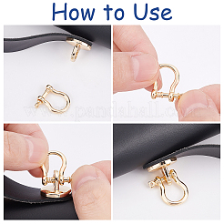 10 комплект латунных D-образных скоб для крепления якоря&nbsp;KK-FH0003-05