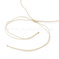 Регулируемые ожерелья из бисера из натурального зеленого авантюрина с овальными и круглыми ракушками и жемчугом для женщин NJEW-JN05323