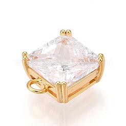 Латунные микро проложить кубического циркония подвески&nbsp;KK-N261-24A-G