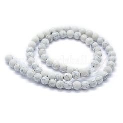 Синтетических нитей бирюзовые бусы G-P386-01-10mm