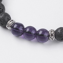 Бусины из натуральной лавы&nbsp;BJEW-I241-12K