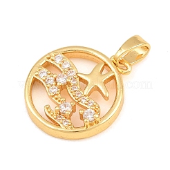 Pendentifs d'été en laiton sertis de micro-pavés de zircone cubique&nbsp;CU-CBA9B49-06F-G