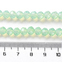 Peinture de cuisson perles de verre transparentes brins&nbsp;DGLA-A034-J6MM-D02