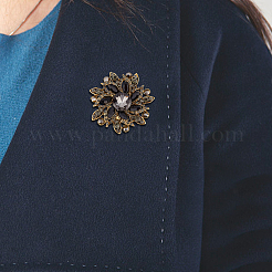 3 шт. брошь-булавка в виде цветка со стразами 3 цветов JEWB-FI0001-01