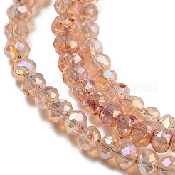 Brins de perles de verre de peinture de cuisson transparente&nbsp;DGLA-F002-02A-05