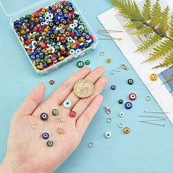 DIY-Kits zur Herstellung von Anhängern mit bösem Blick&nbsp;DIY-NB0004-69