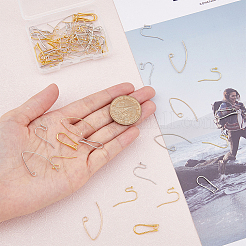 72 шт. 6 латунных крючка для сережек&nbsp;KK-FH0006-23