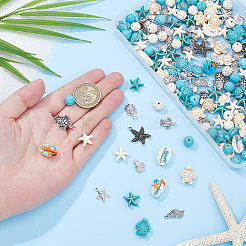 Kits de perles et breloques à faire soi-même sur le thème de l'océan d'été&nbsp;DIY-HS0001-75