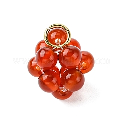 4 шт. 4-цветные подвески ручной работы из натурального окрашенного кварцевого кристалла PALLOY-TA00195