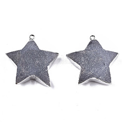 Природные серые агаты подвески G-T131-42