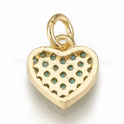 Латунные микро проложить кубического циркония подвески&nbsp;ZIRC-Q015-040G