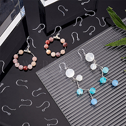 100 шт. прозрачные крючки для сережек из смолы&nbsp;RESI-AR0001-26