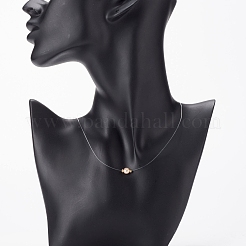 Ожерелье с подвеской из натурального жемчуга с нейлоновой проволокой для женщин NJEW-JN03829