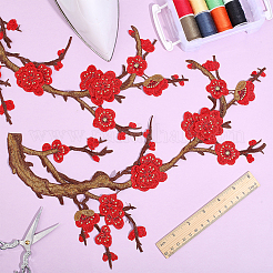 Нашивки на одежду из полиэстера&nbsp;PATC-WH0021-035B