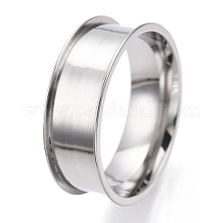 201 закрепка для кольца из нержавеющей стали с канавками&nbsp;STAS-WH0047-8mm-26S