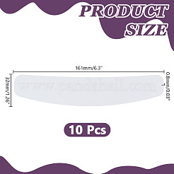 Пластиковый воротник с язычком для рубашки духовенства AJEW-WH0348-732A