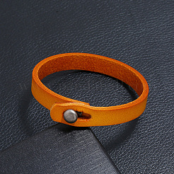 1 шт. панк ретро этнический стиль кожаный браслет ручной работы пара литературный ремешок на руку для мужчин BJEW-CL0001-02B