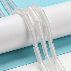 Натуральный белый агат бисер нитей&nbsp;G-G006-A07-01