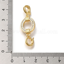 Messing Micro Pave klare Zirkonia Falte über Verschlüsse&nbsp;KK-H480-33G