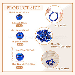 32шт ручной работы бусины лэмпворк&nbsp;LAMP-TA0001-56D