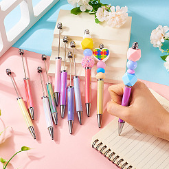 8шт. 8-цветная пластиковая шариковая ручка с УФ-покрытием&nbsp;AJEW-TA0001-84