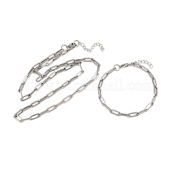 Schmucksets aus Gliederketten aus Edelstahl 304&nbsp;SJEW-L199-05P