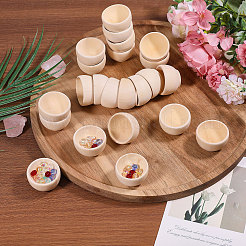 Деревянная чаша&nbsp;LS-DJEW-WH0042-113