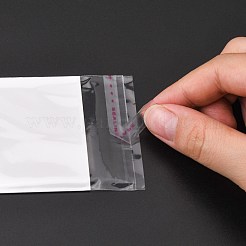 長方形セロファンバッグ  ホワイト  12x5.6cm  一方的な厚さ：0.1mm  インナー対策：7.3x5.6のCM  穴：6mm&nbsp;OPC-F001-03C