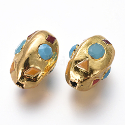 Стеклянные бусины GLAA-F097-04