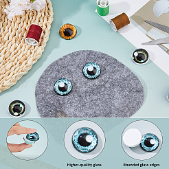 Dekoratives Okular aus Katzenauge aus Glas&nbsp;DIY-WH0671-559A