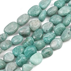 Природных амазонит бисер нитей&nbsp;G-P606-A01-01