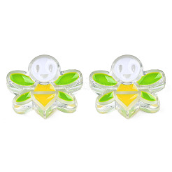 Прозрачные бусины из акриловой эмали&nbsp;LS-TACR-N012-007B