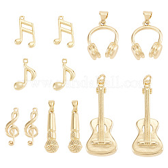 12pcs 6 styles pendentifs en laiton&nbsp;FIND-TA0008-88G