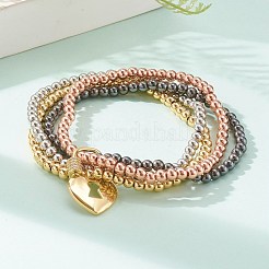 Perles en laiton stretch bracelets&nbsp;BJEW-JB05952-01