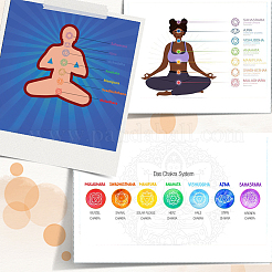 Бусины из натуральных смешанных драгоценных камней чакры G-BBC0001-47