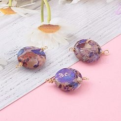 Соединители из натуральной имперской яшмы&nbsp;X-PALLOY-JF00668