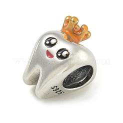 925 стерлингового серебра европейских бисер STER-NH0001-73AS