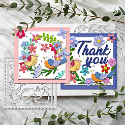 Гирлянда птица трафареты для резки углеродистой стали DIY-WH0309-1328