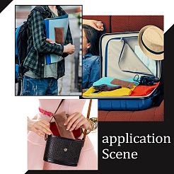 6шт 3 цвета PU искусственная кожа футляр для очков AJEW-NB0003-21