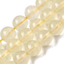 Нити из натуральных бусин лимонного кварца (обработанных нагреванием)&nbsp;G-G286-A04-8mm-01